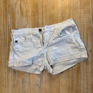 White low rise jean shorts size L